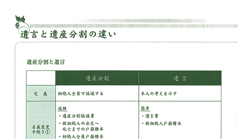 写真：遺言と遺産分割の違い